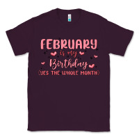 Plum february is my birthday yes the whole month malia Classic Tee - MaliasSmallBusiness