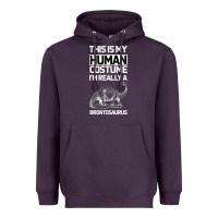 Plum This Is My Human Costume Im Really A Brachiosaurus Heavyweight Hoodie - Bettercallsaul