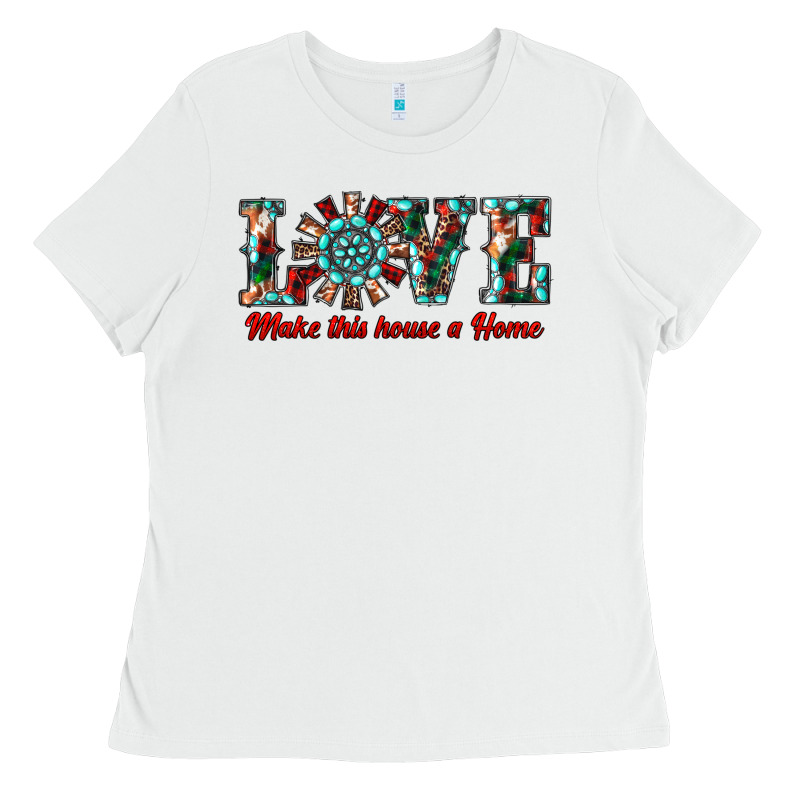 Love Make This House A Home Ladies Tee by RanaPortraitStore | Teevron