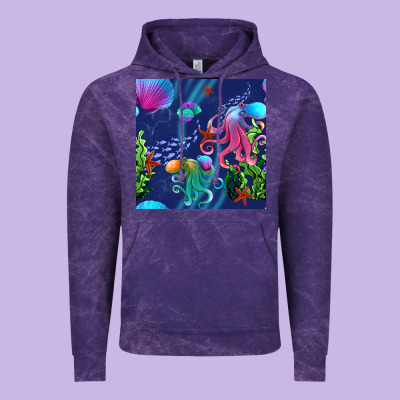 Undersea Vintage Hoodie Designed By Bundleandbundleshop