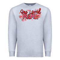 Heather Grey one loved mama valentine's day Premium Sweatshirt - texasbilliewilder