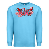 Ocean Blue one loved mama valentine's day Premium Sweatshirt - texasbilliewilder