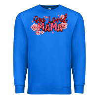 True Royal one loved mama valentine's day Premium Sweatshirt - texasbilliewilder