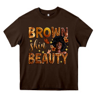 Chocolate Brown brown skin beauty Heavy Core Tee - Zillion Design Studio