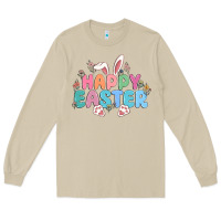 Mushroom happy easter Long Sleeve Tee - MaliasSmallBusiness