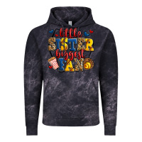Cloud Black little sister biggest fan softball Vintage Hoodie - Jasminsmagicworld