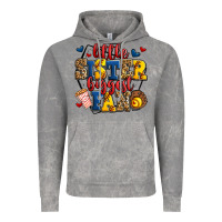 Little Sister Biggest Fan Softball Vintage Hoodie | Teevron