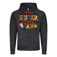 Vintage Black little sister biggest fan softball Vintage Hoodie - Jasminsmagicworld