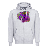 Heather Grey halloween spider web for patches Zipper Hoodie - BundleAndBundleShop