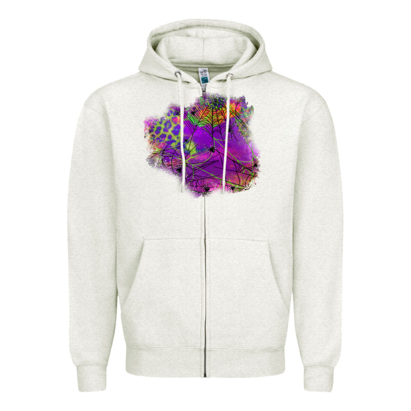 Halloween Spider Web For Patches Zipper Hoodie by BundleAndBundleShop | Teevron