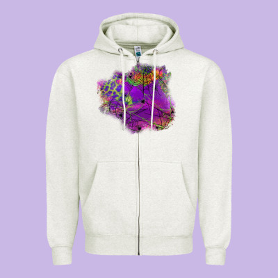 Halloween Spider Web For Patches Zipper Hoodie Designed By Bundleandbundleshop