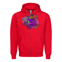 Red halloween spider web for patches Zipper Hoodie - BundleAndBundleShop