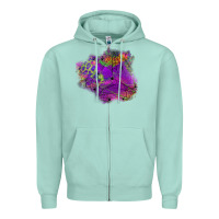 Seafoam halloween spider web for patches Zipper Hoodie - BundleAndBundleShop