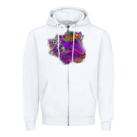 White halloween spider web for patches Zipper Hoodie - BundleAndBundleShop