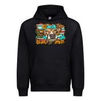 Black sunflower cow olivia Urban Hoodie - OliviaCreatesArt