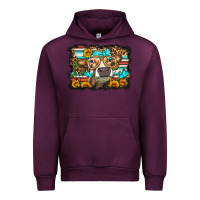 Mauve Wine sunflower cow olivia Urban Hoodie - OliviaCreatesArt