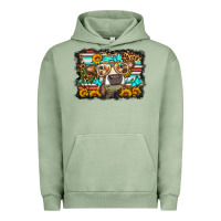 Pigment Oil Green sunflower cow olivia Urban Hoodie - OliviaCreatesArt