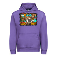 Tulip sunflower cow olivia Urban Hoodie - OliviaCreatesArt