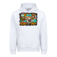 White sunflower cow olivia Urban Hoodie - OliviaCreatesArt