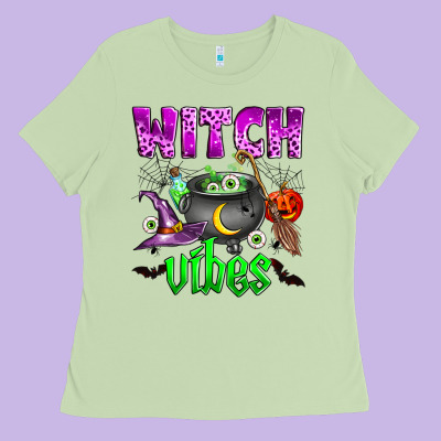 Witch Vibes Ladies Tee Designed By Zillion Design Studio