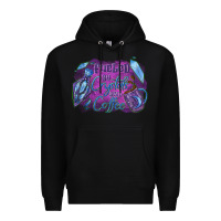 Black Fueled by crystals and coffee halloween Premium Hoodie - NancyCooperArtShop