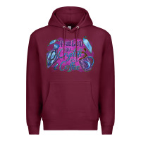 Burgundy Fueled by crystals and coffee halloween Premium Hoodie - NancyCooperArtShop