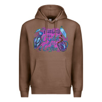 Chestnut Fueled by crystals and coffee halloween Premium Hoodie - NancyCooperArtShop