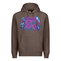 Coffee Fueled by crystals and coffee halloween Premium Hoodie - NancyCooperArtShop