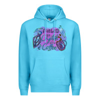 Ocean Blue Fueled by crystals and coffee halloween Premium Hoodie - NancyCooperArtShop