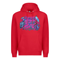 Red Fueled by crystals and coffee halloween Premium Hoodie - NancyCooperArtShop