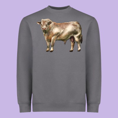 Charolais Bull Heavyweight Sweatshirt Designed By Lillyallendesigns