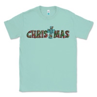 Seafoam christmas cross Classic Tee - AdoDesignShop