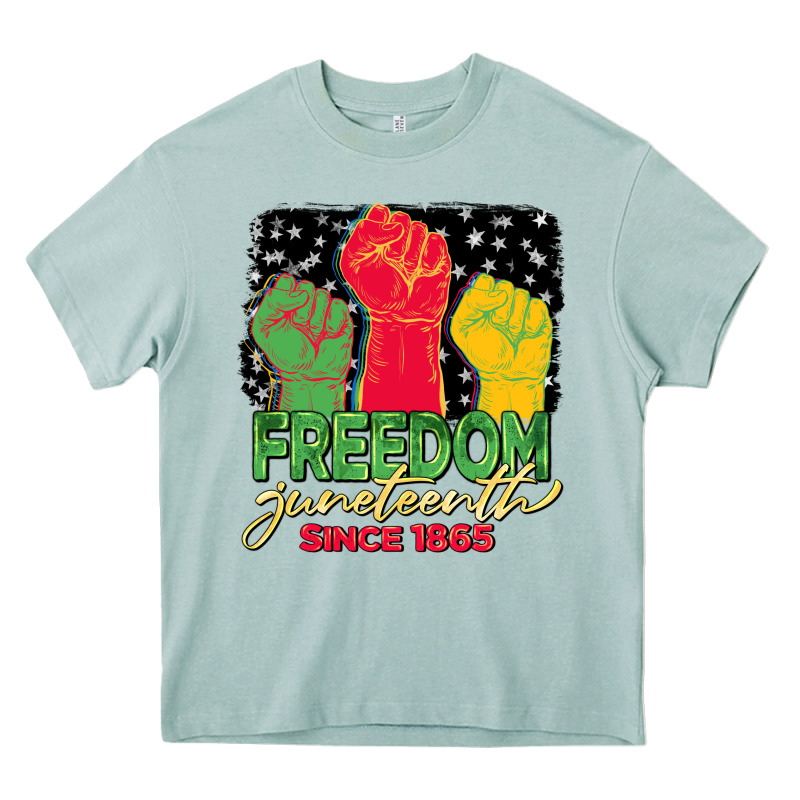 Freedom Juneteenth Since 1865 Heavy Core Tee by BarkalooDesign | Teevron