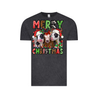 Vintage Black merry christmas heifers Vintage Tee - Jasminsmagicworld