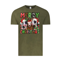 Vintage Olive merry christmas heifers Vintage Tee - Jasminsmagicworld