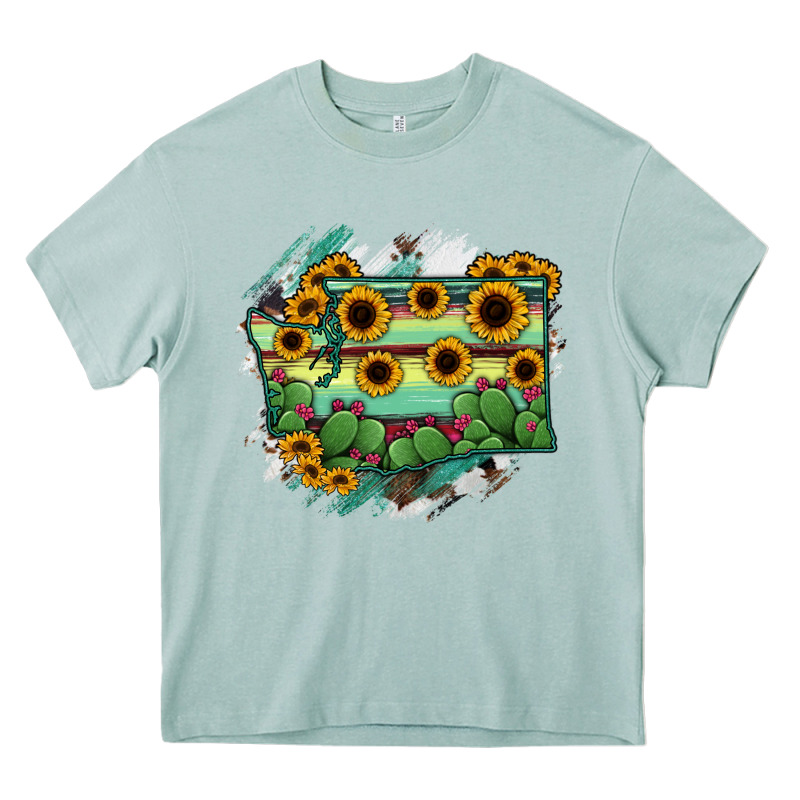 Washington State Map Heavy Core Tee by RanaPortraitStore | Teevron