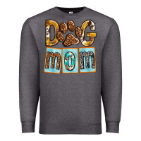 Charcoal Heather Dog Mom with Paw Premium Sweatshirt - texasbilliewilder