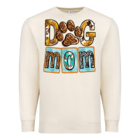 Sandshell Dog Mom with Paw Premium Sweatshirt - texasbilliewilder