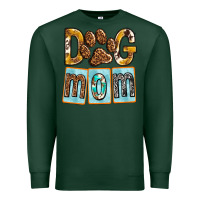 Sports Green Dog Mom with Paw Premium Sweatshirt - texasbilliewilder