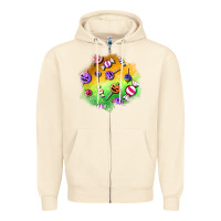 Sandshell halloween candy patches Zipper Hoodie - BundleAndBundleShop