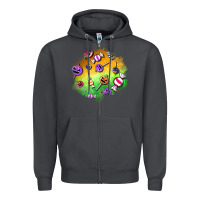 Smoke halloween candy patches Zipper Hoodie - BundleAndBundleShop