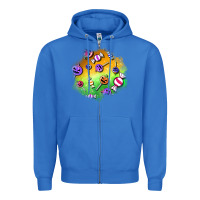 True Royal halloween candy patches Zipper Hoodie - BundleAndBundleShop