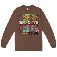 Chestnut 100 days of school Long Sleeve Tee - MaliasSmallBusiness