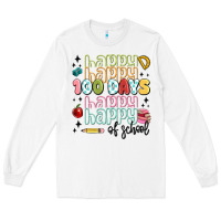 White 100 days of school Long Sleeve Tee - MaliasSmallBusiness