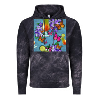 Cloud Black butterfly cocktail Vintage Hoodie - BundleAndBundleShop