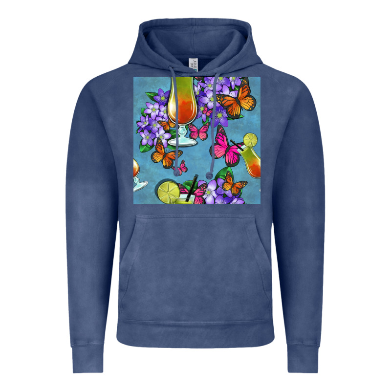 Butterfly Cocktail Vintage Hoodie by BundleAndBundleShop | Teevron