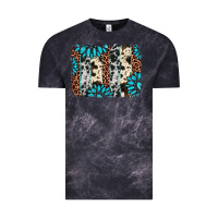 Cloud Black gemstone leopard cowhide brushstroke Vintage Tee - AdoDesignShop