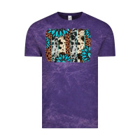 Cloud Purple gemstone leopard cowhide brushstroke Vintage Tee - AdoDesignShop