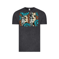 Vintage Black gemstone leopard cowhide brushstroke Vintage Tee - AdoDesignShop