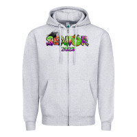 Heather Grey senior 2023 halloween Zipper Hoodie - BundleAndBundleShop
